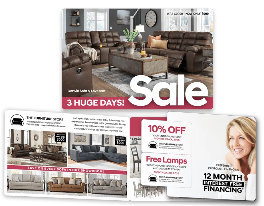 Folded promotional self-mailer format